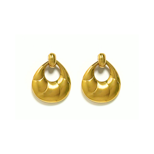 Gold Teardrop Studs