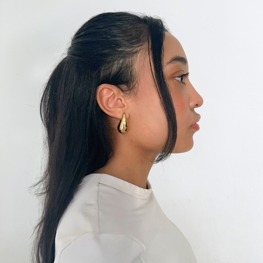 Gold Waterdrop Studs