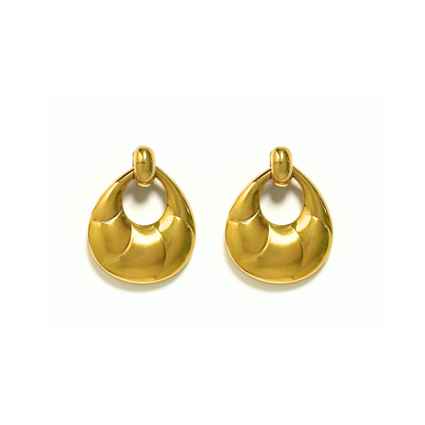 Gold Teardrop Studs