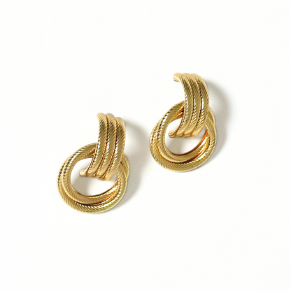 Gold Statement Studs
