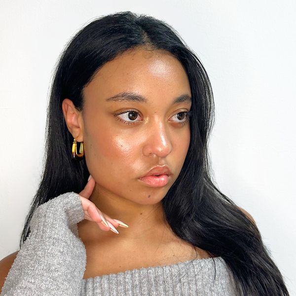 Amber Resin Studs