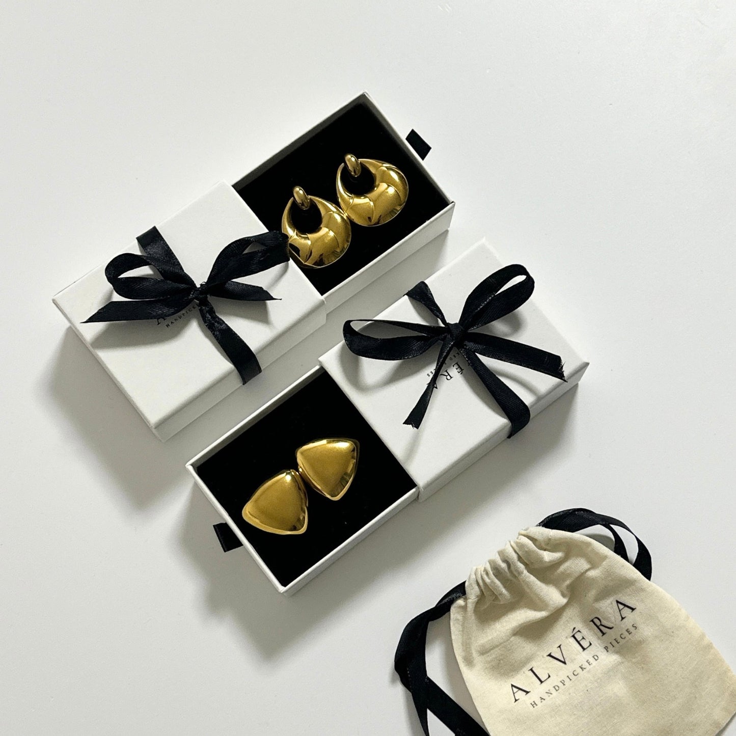 Gold Triangle Studs