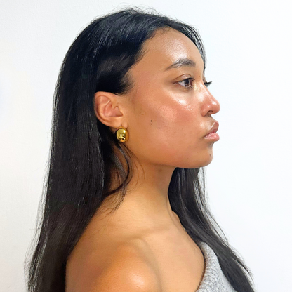 Gold C- Shape Studs