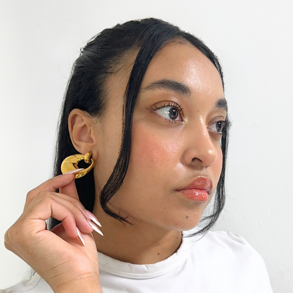 Gold Teardrop Studs
