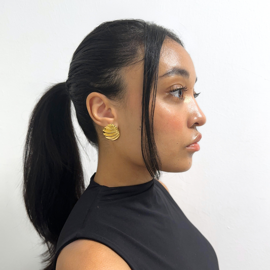 Gold Shell Studs