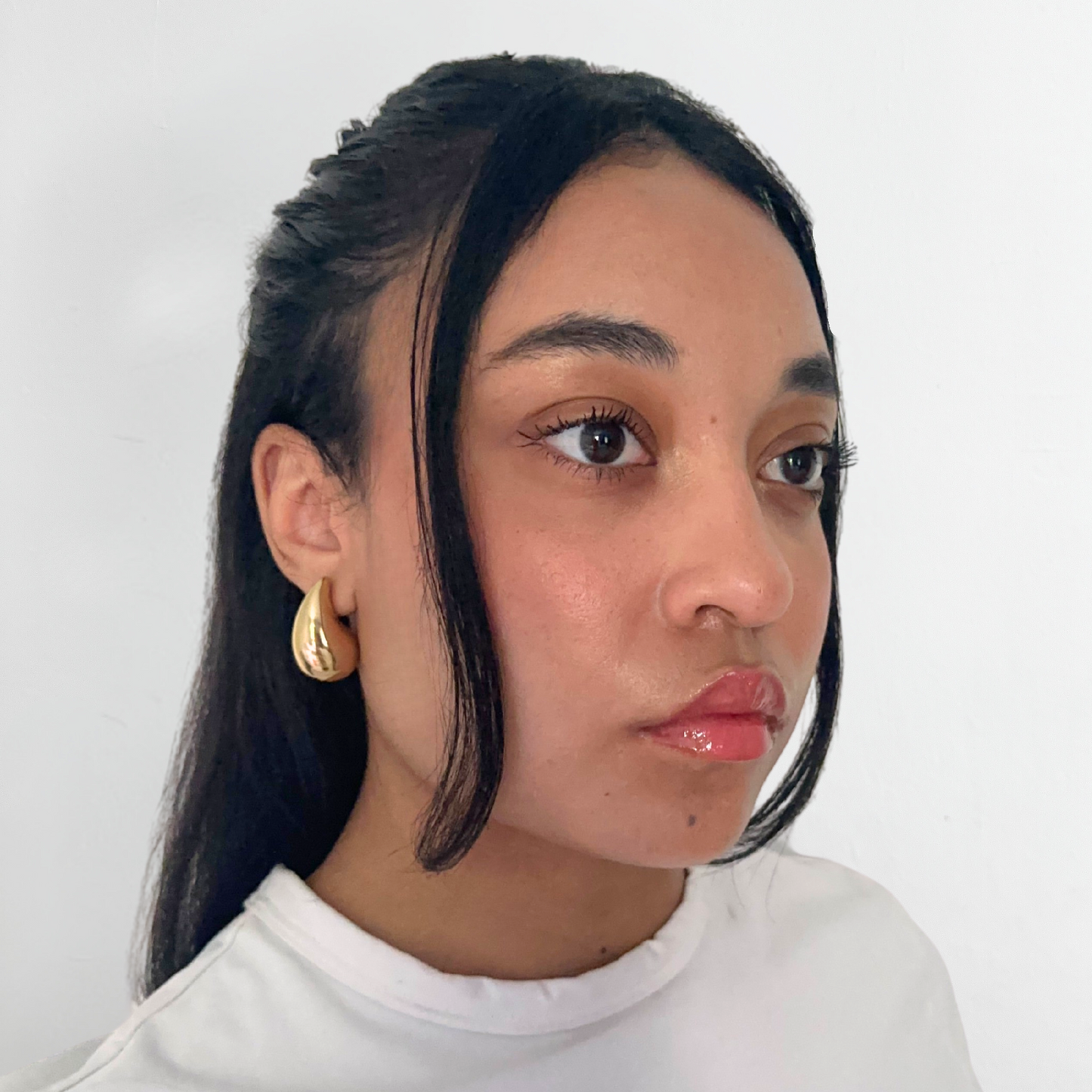 Gold Waterdrop Studs
