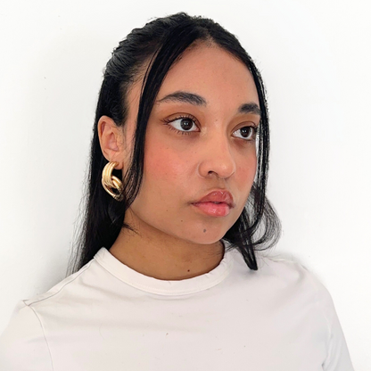 Gold Statement Studs