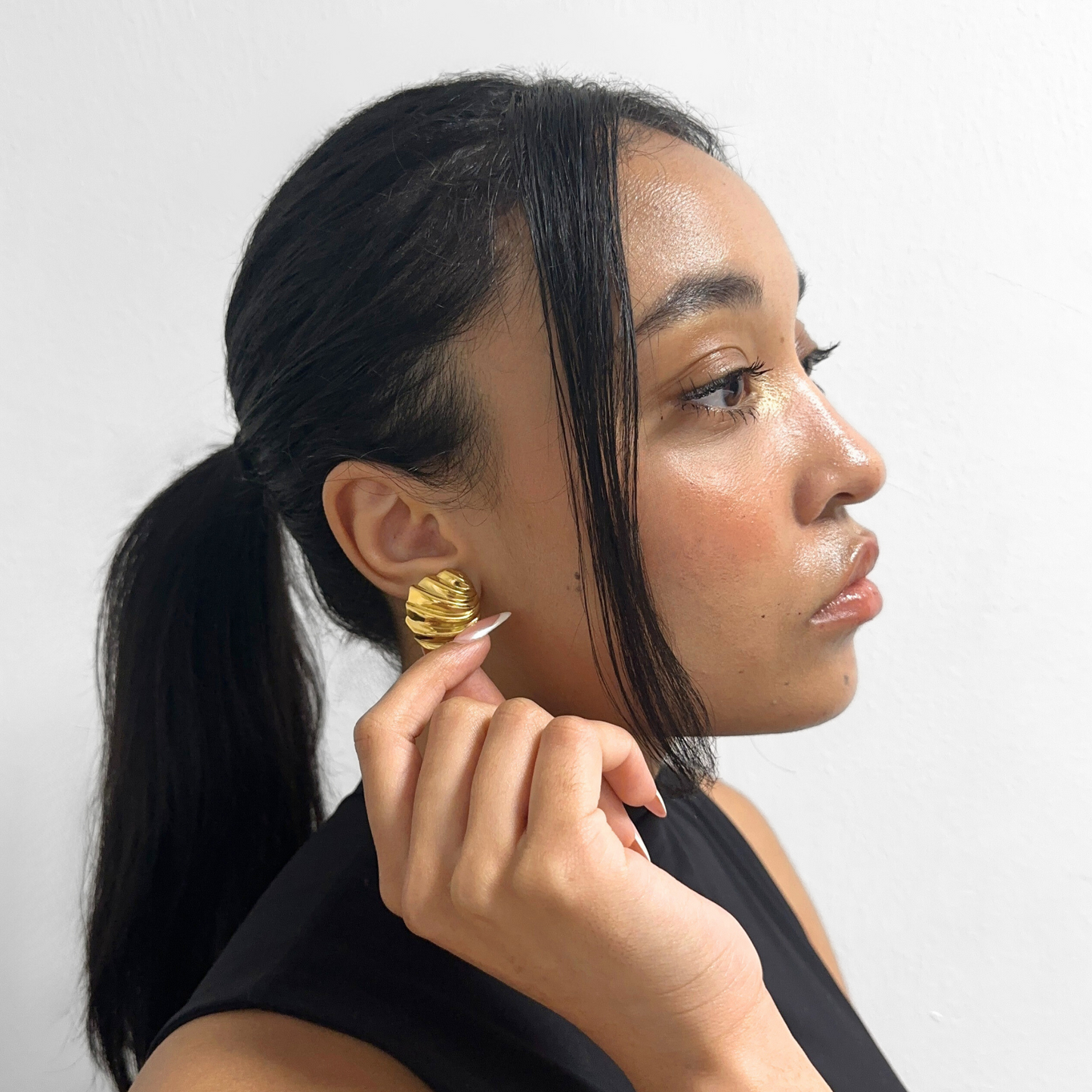 Gold Shell Studs