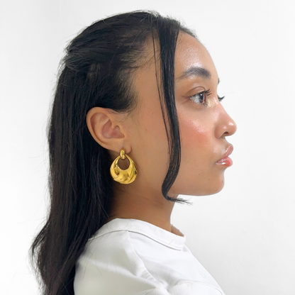 Gold Teardrop Studs