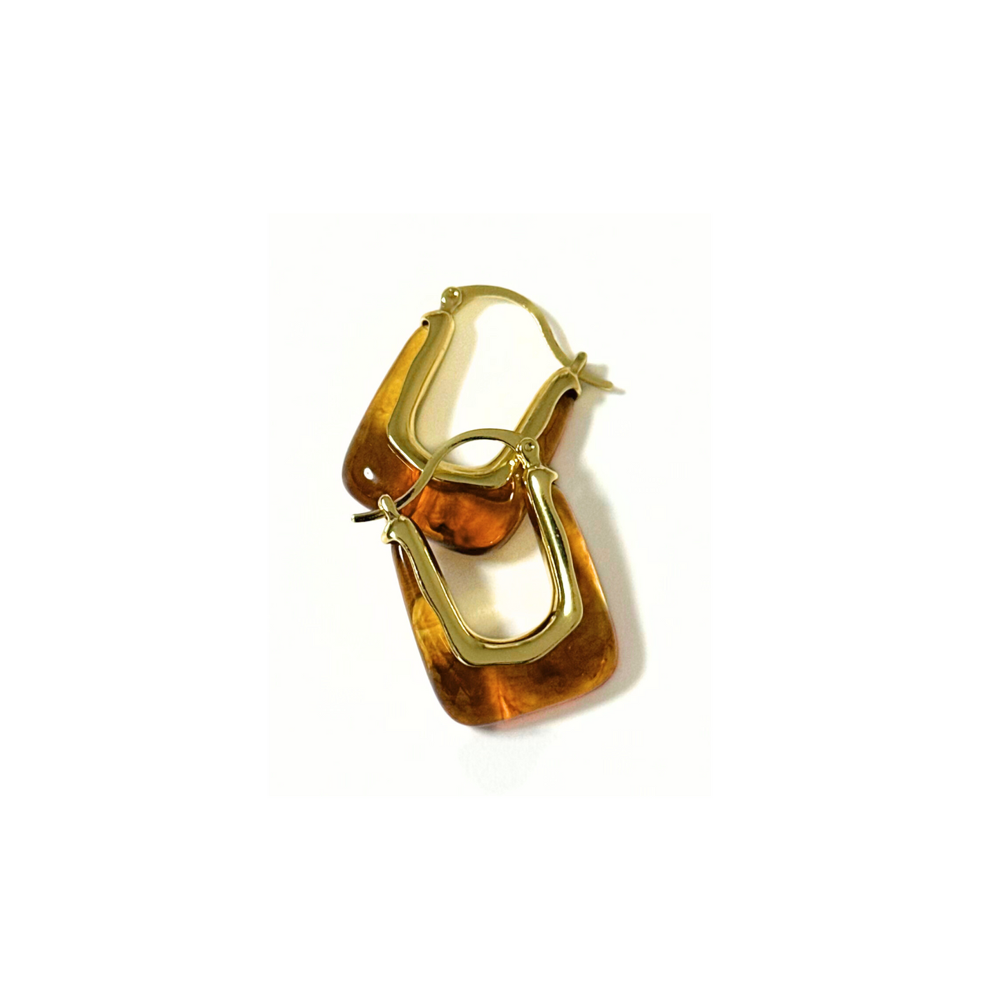 Amber Resin Studs