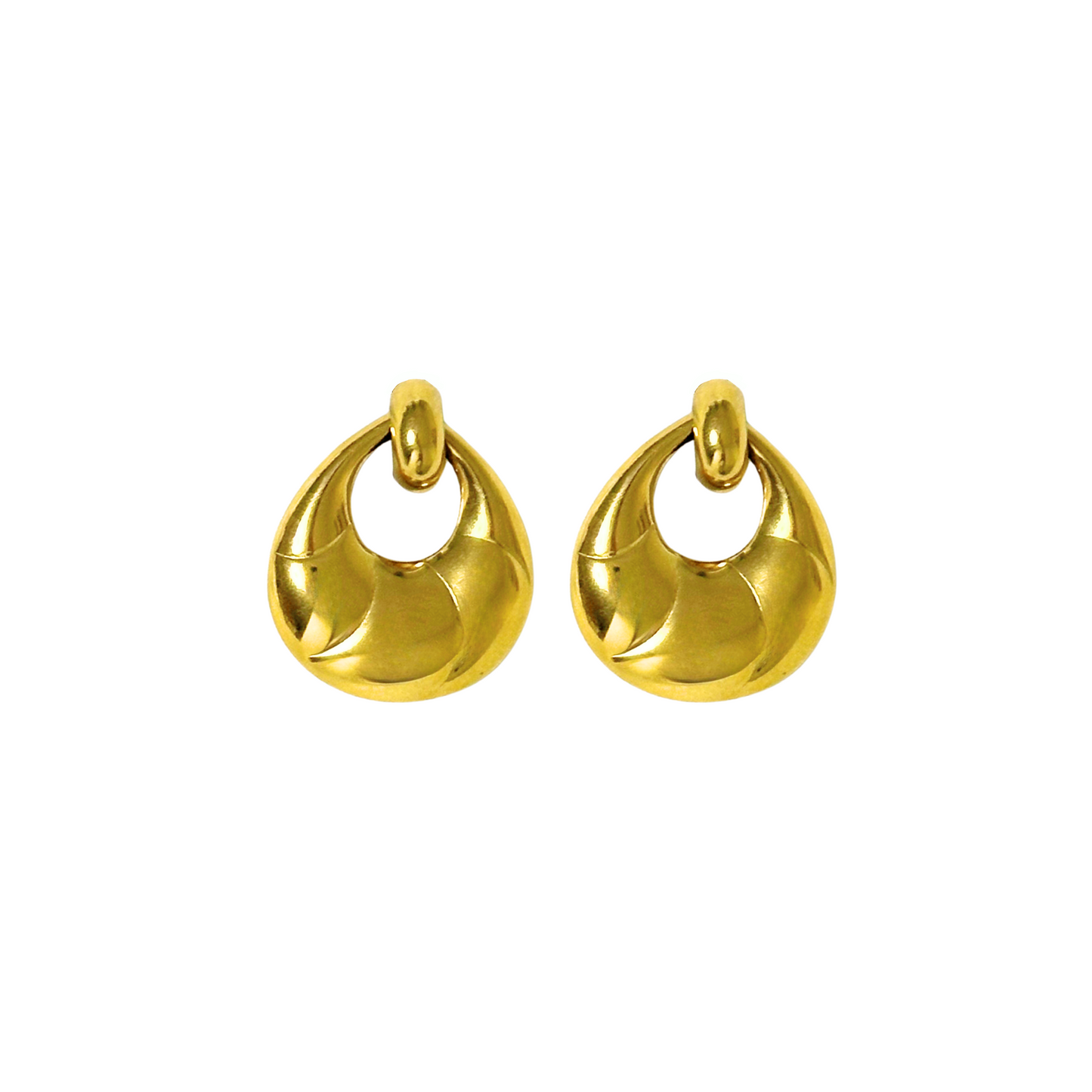 Gold Teardrop Studs