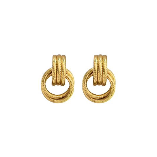 Gold Statement Studs