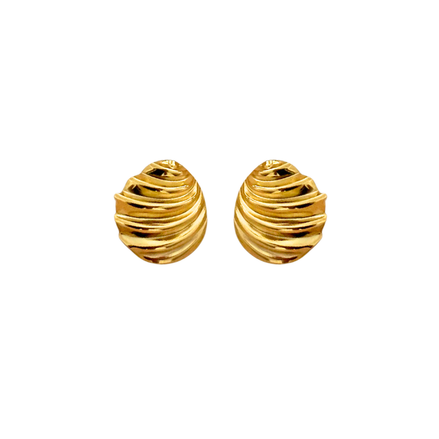 Gold Shell Studs