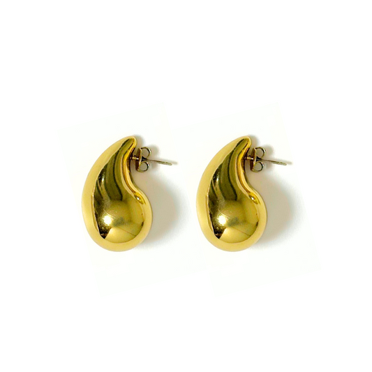 Gold Waterdrop Studs