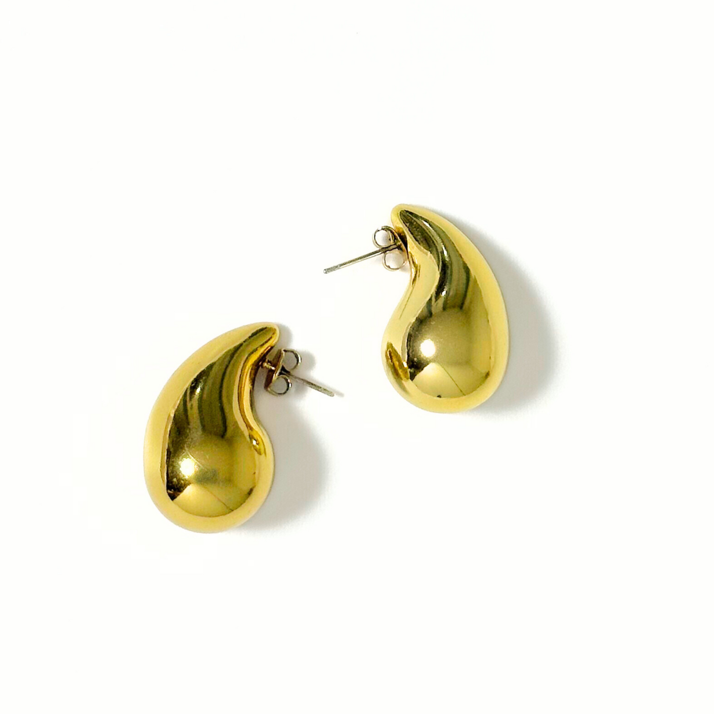 Gold Waterdrop Studs