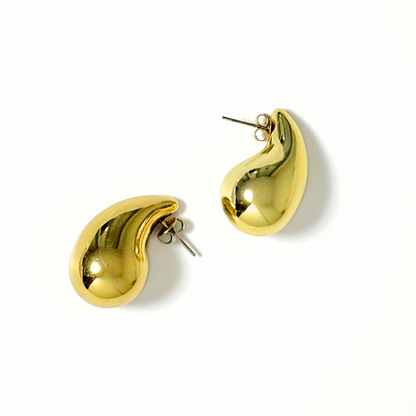 Gold Waterdrop Studs