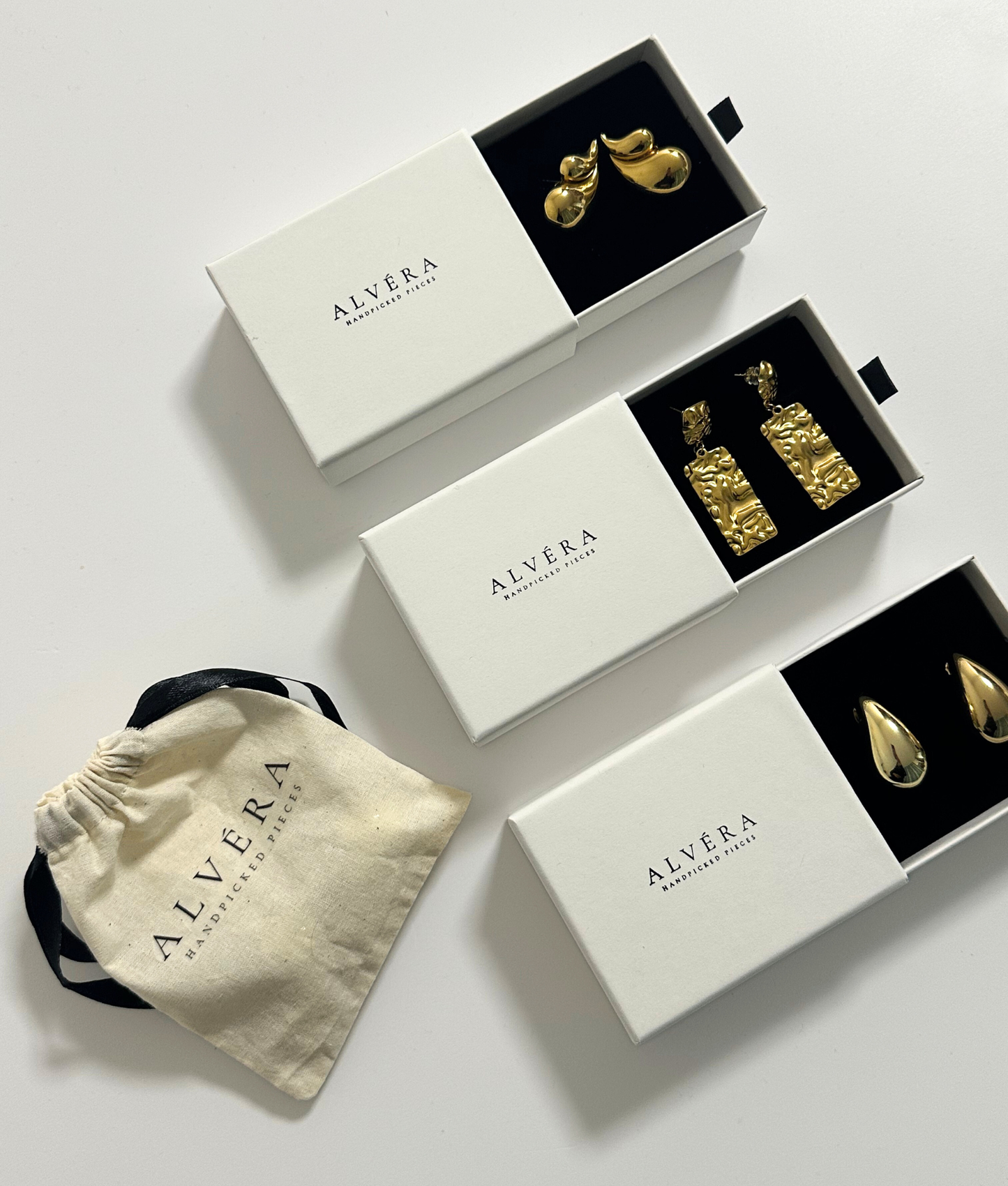 Gold Textured Drops